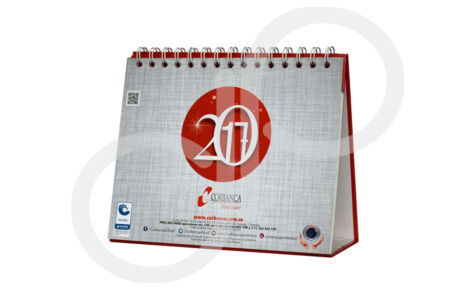 Impresión calendario de mesa Corbanca