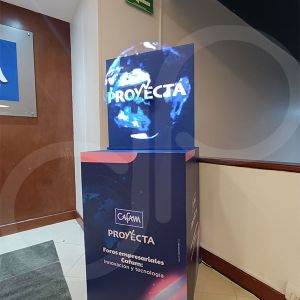 Tótem holográfico 3D